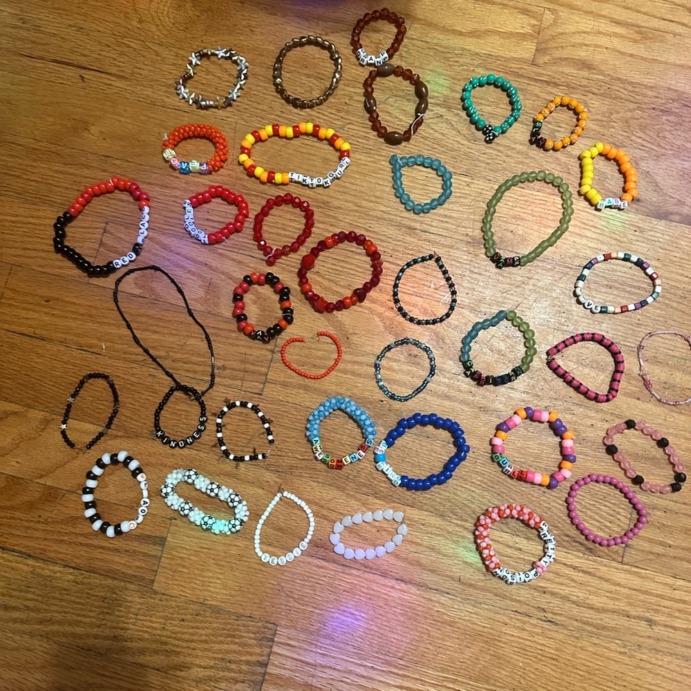 Cute bracelets. Fun and colorful